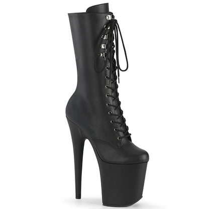 【PLEASER】FLAMINGO-1054 シューズ Blk Faux Leather/Blk Matte【取寄】