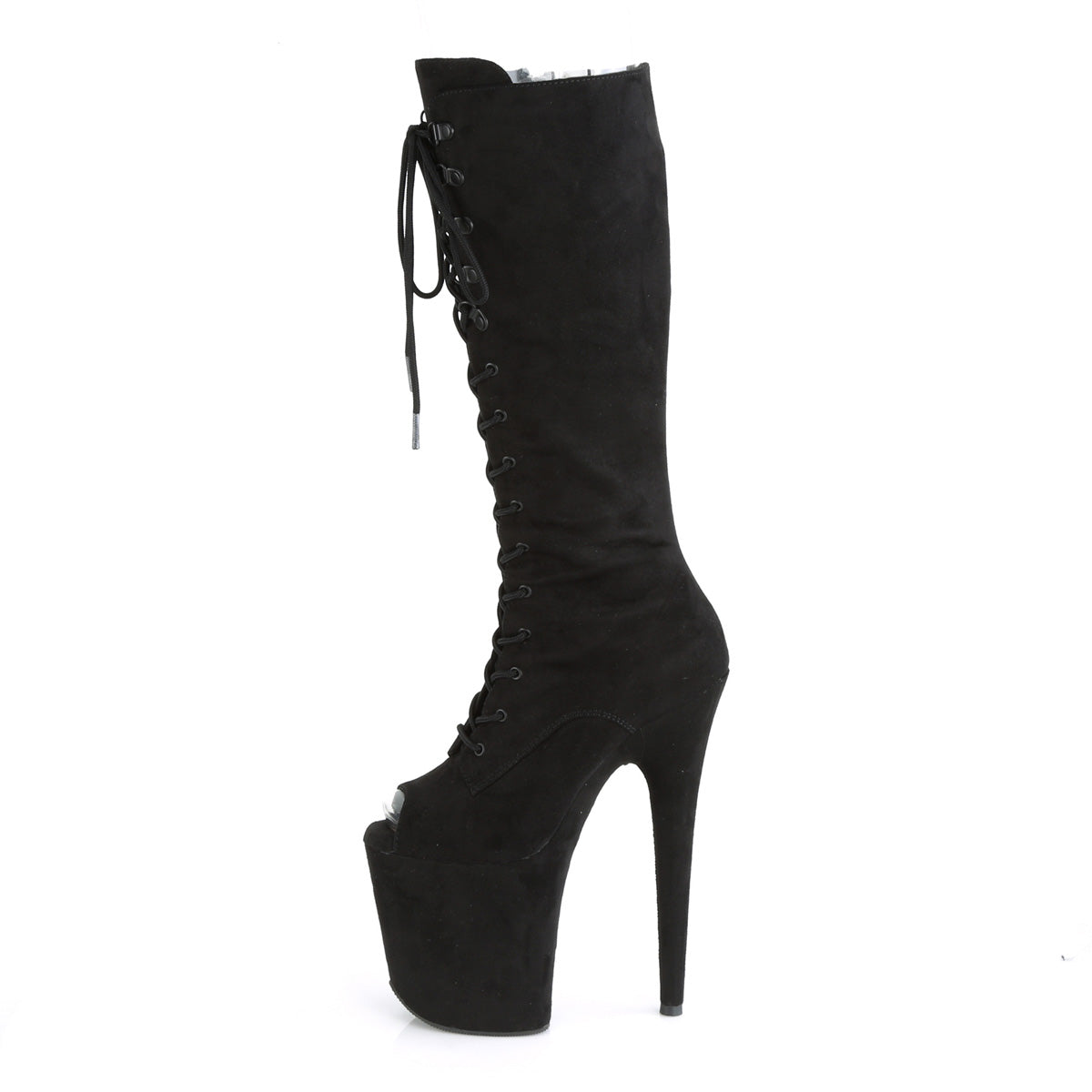 【PLEASER】FLAMINGO-2051FS シューズ Blk Faux Suede/Blk Faux Suede【取寄】