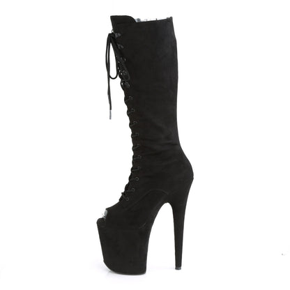 【PLEASER】FLAMINGO-2051FS シューズ Blk Faux Suede/Blk Faux Suede【取寄】