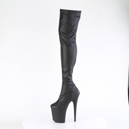 【PLEASER】FLAMINGO-3000 シューズ Blk Faux Leather/Blk Matte【取寄】