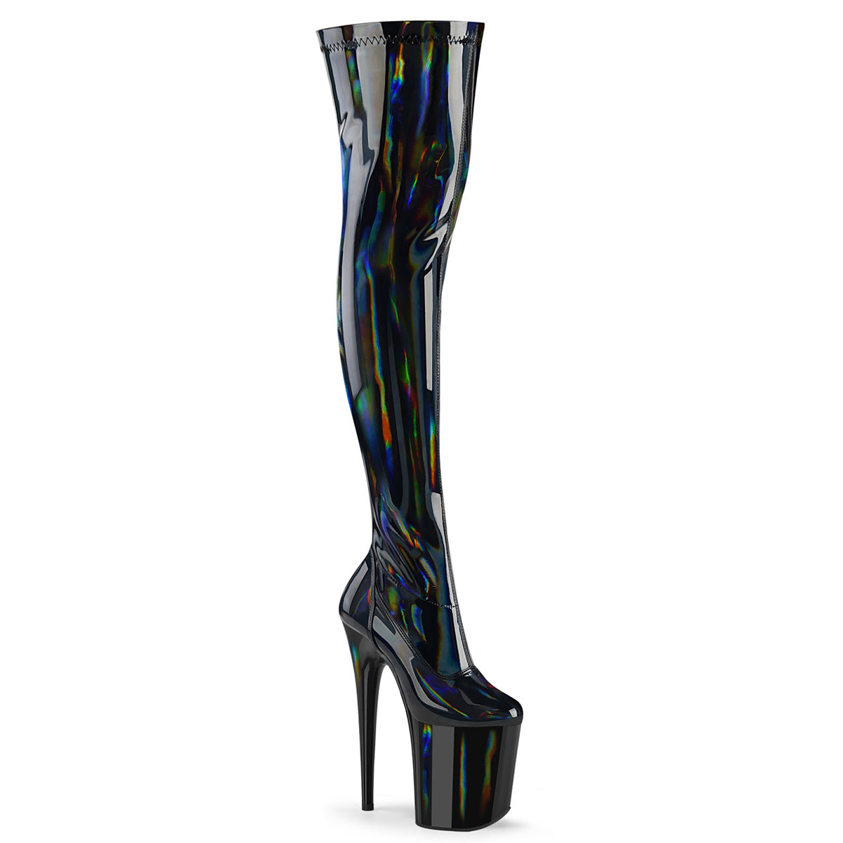 【PLEASER】FLAMINGO-3000HWR シューズ Blk Str. Holo/Blk Holo【取寄】