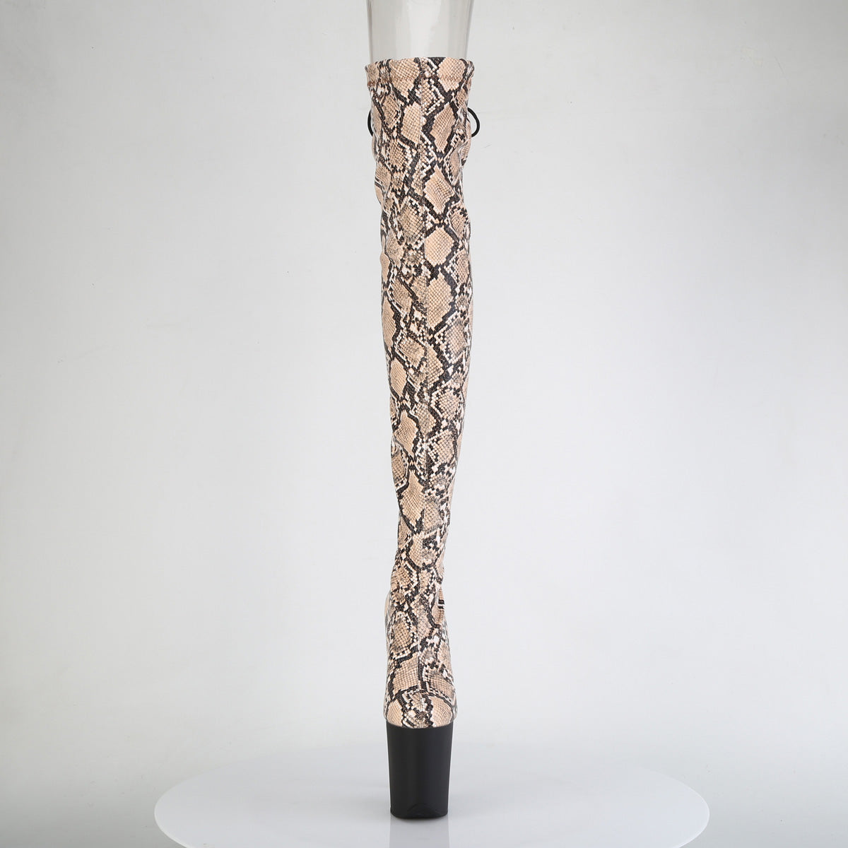 【PLEASER】FLAMINGO-3008SP-BT シューズ Tan-Brown Snake Print/Blk Matte【取寄】