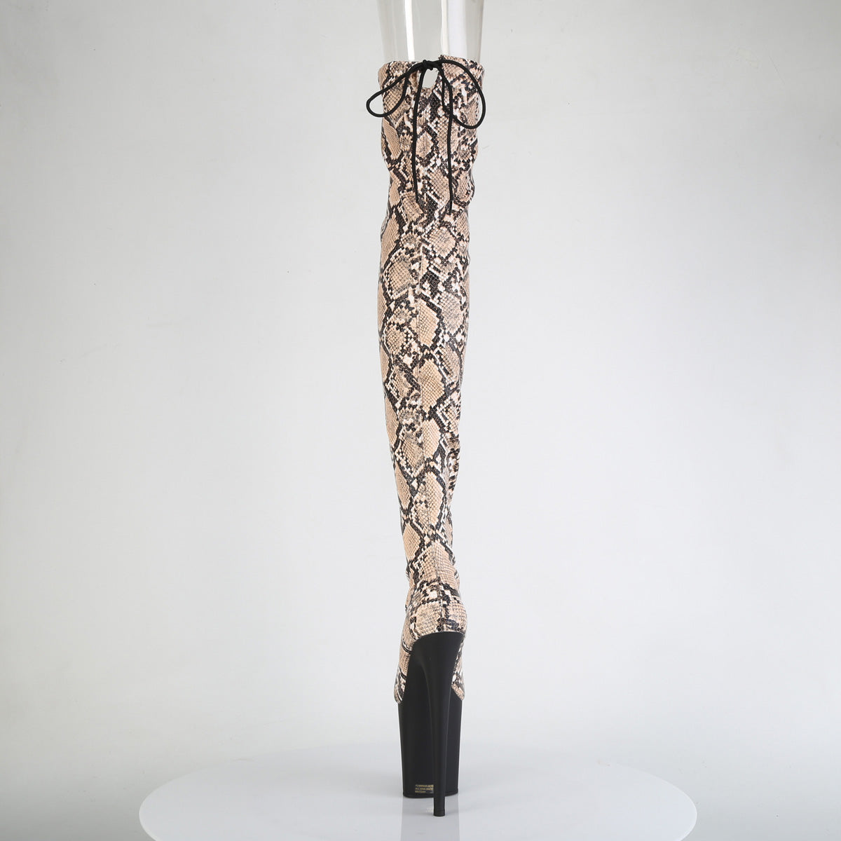 【PLEASER】FLAMINGO-3008SP-BT シューズ Tan-Brown Snake Print/Blk Matte【取寄】