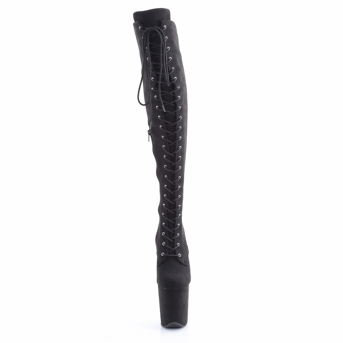 【PLEASER】FLAMINGO-3014FS シューズ Blk Faux Suede/Blk Faux Suede【取寄】