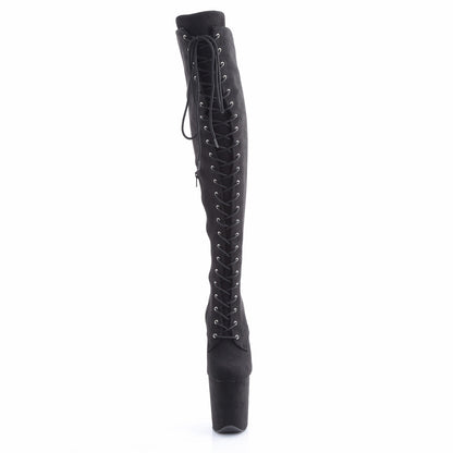 【PLEASER】FLAMINGO-3014FS プラットフォームシューズ Blk Faux Suede/Blk Faux Suede【取寄】
