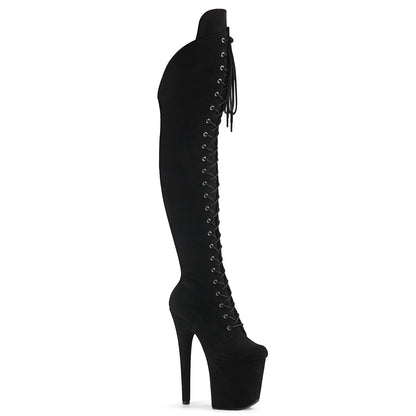 【PLEASER】FLAMINGO-3014FS シューズ Blk Faux Suede/Blk Faux Suede【取寄】