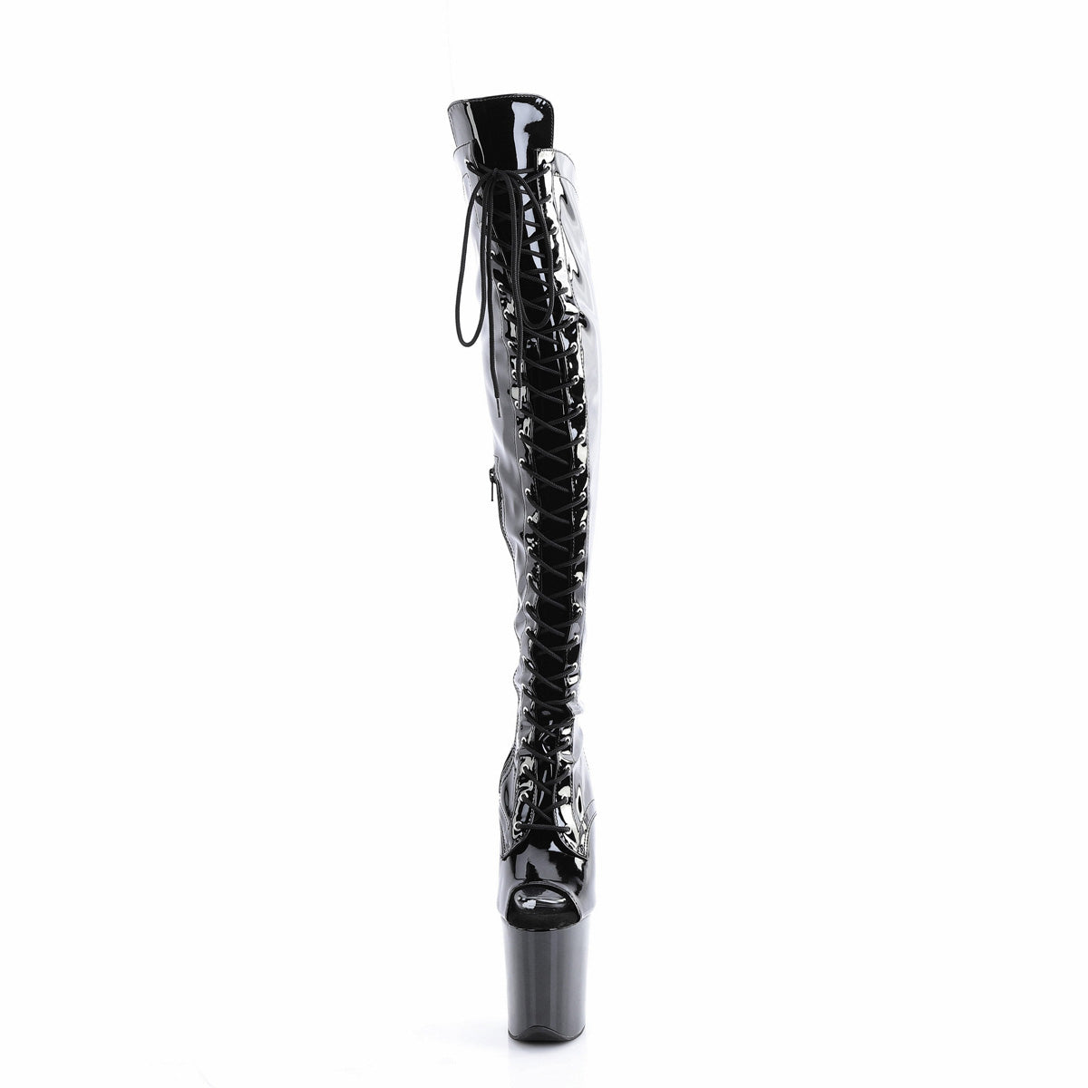 【PLEASER】FLAMINGO-3016 シューズ Blk pat/Blk【取寄】