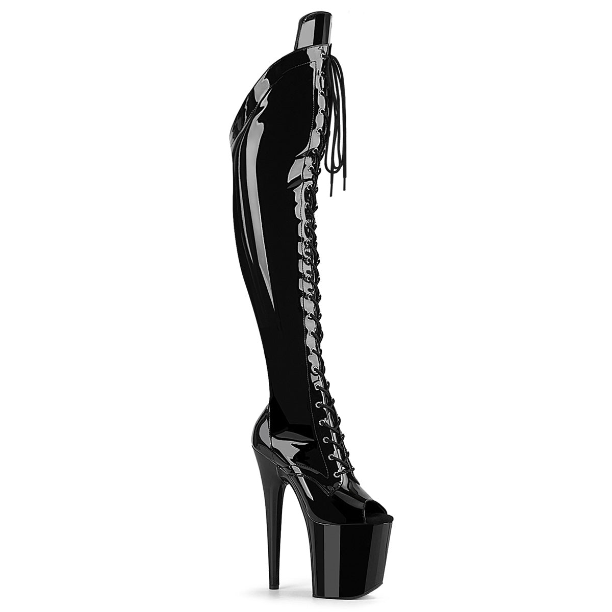 【PLEASER】FLAMINGO-3016 シューズ Blk pat/Blk【取寄】