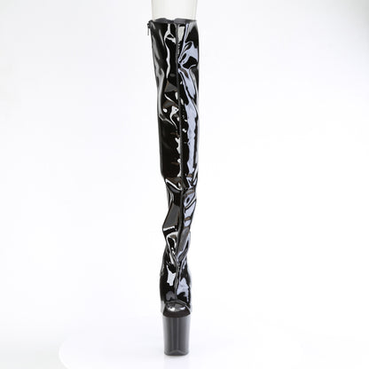 【PLEASER】FLAMINGO-3017 シューズ Blk Str Pat/Blk【取寄】