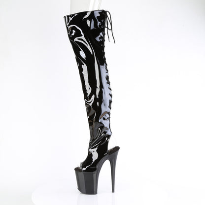 【PLEASER】FLAMINGO-3017 シューズ Blk Str Pat/Blk【取寄】