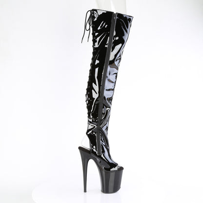【PLEASER】FLAMINGO-3017 シューズ Blk Str Pat/Blk【取寄】