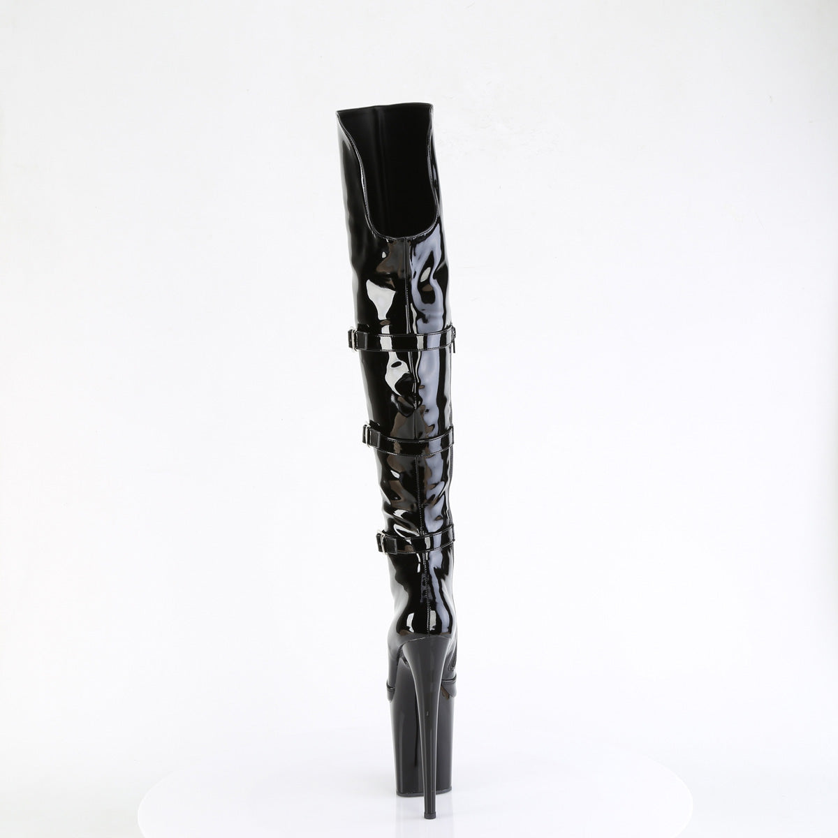【PLEASER】FLAMINGO-3018 シューズ Blk Str. Pat/Blk【取寄】