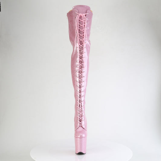 【PLEASER】FLAMINGO-3020GP プラットフォームシューズ B. Pink Glitter Pat/M【取寄】