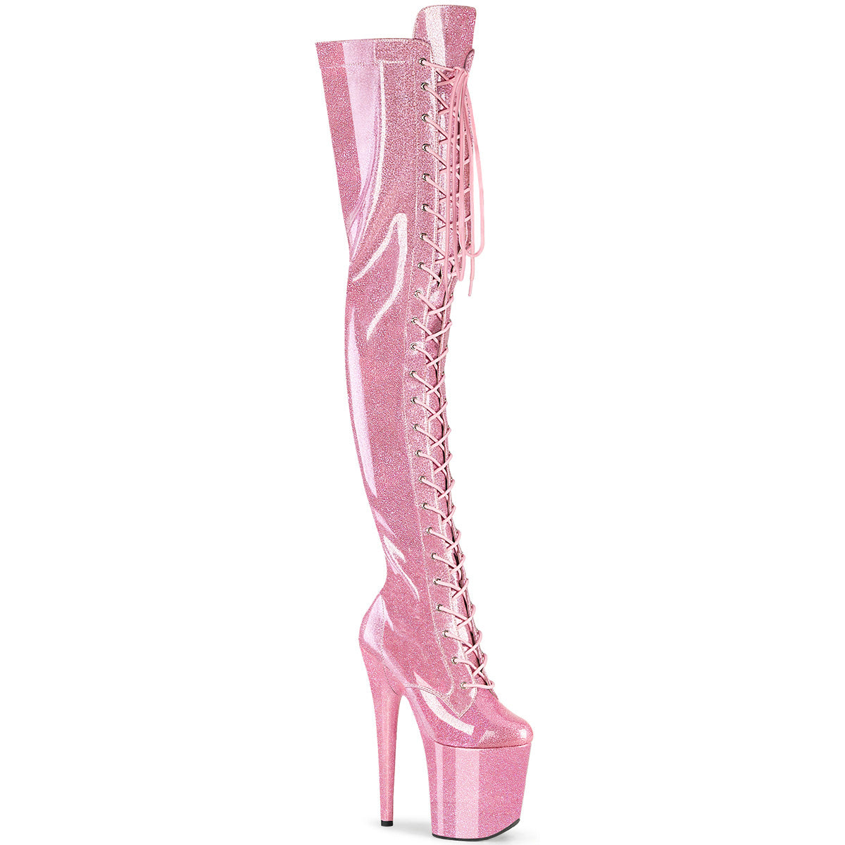 【PLEASER】FLAMINGO-3020GP シューズ B. Pink Glitter Pat/M【取寄】