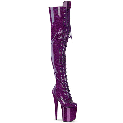 【PLEASER】FLAMINGO-3020GP シューズ Purple Glitter Pat/M【取寄】