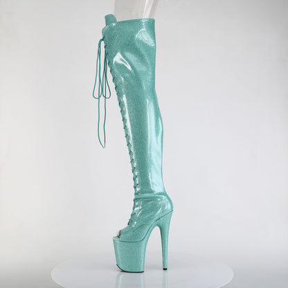 【PLEASER】FLAMINGO-3021GP シューズ Aqua Glitter Pat/M【取寄】