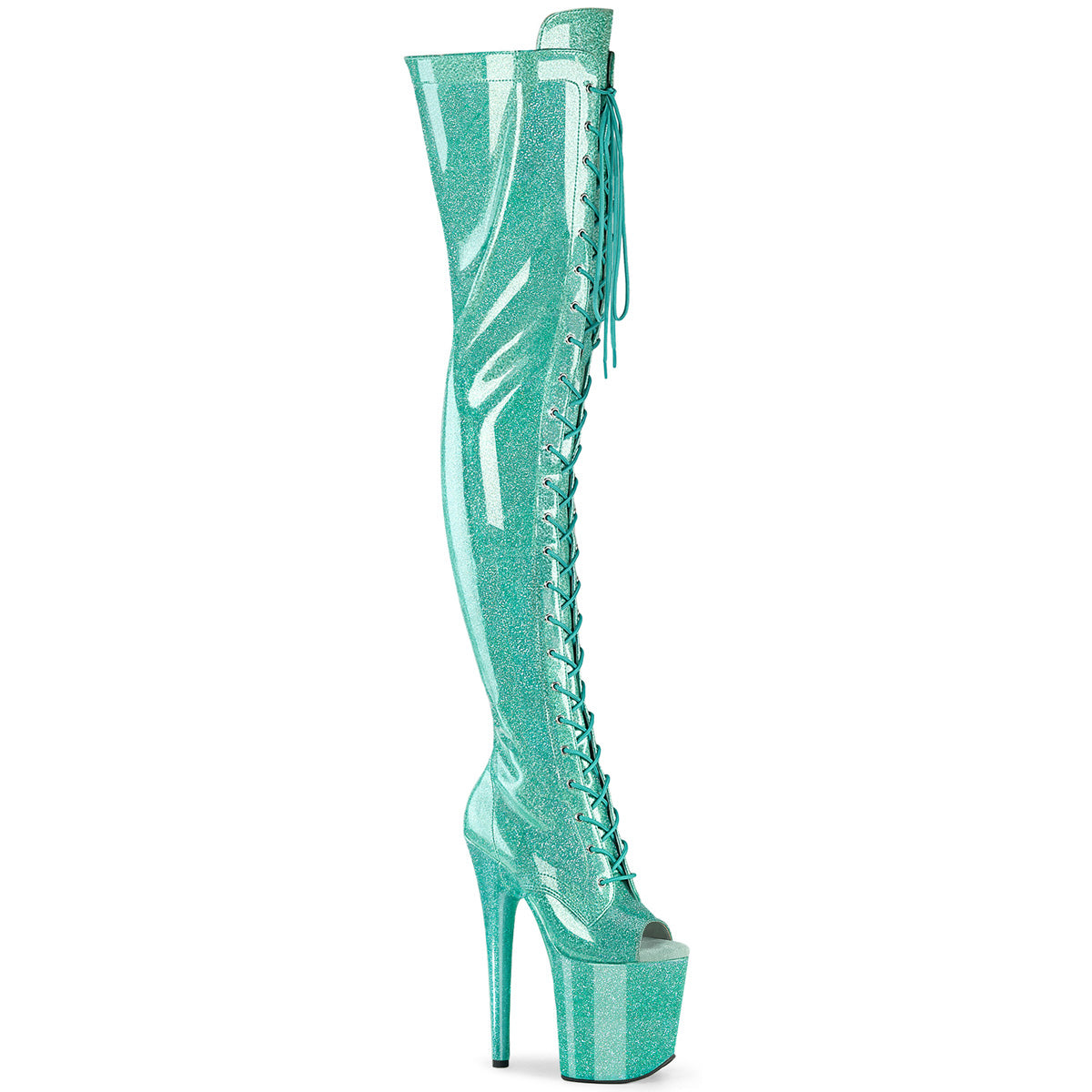 【PLEASER】FLAMINGO-3021GP シューズ Aqua Glitter Pat/M【取寄】