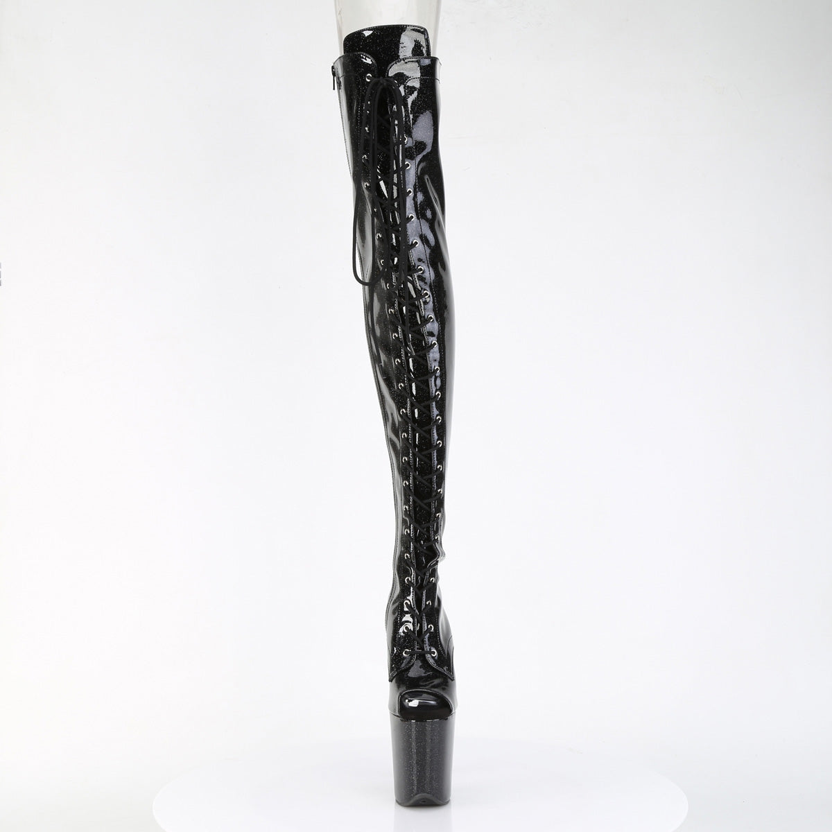 【PLEASER】FLAMINGO-3021GP シューズ Blk Glitter Pat/M【取寄】