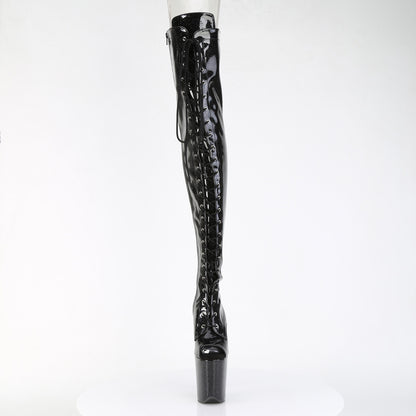 【PLEASER】FLAMINGO-3021GP シューズ Blk Glitter Pat/M【取寄】