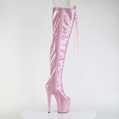 【PLEASER】FLAMINGO-3021GP シューズ B. Pink Glitter Pat/M【取寄】