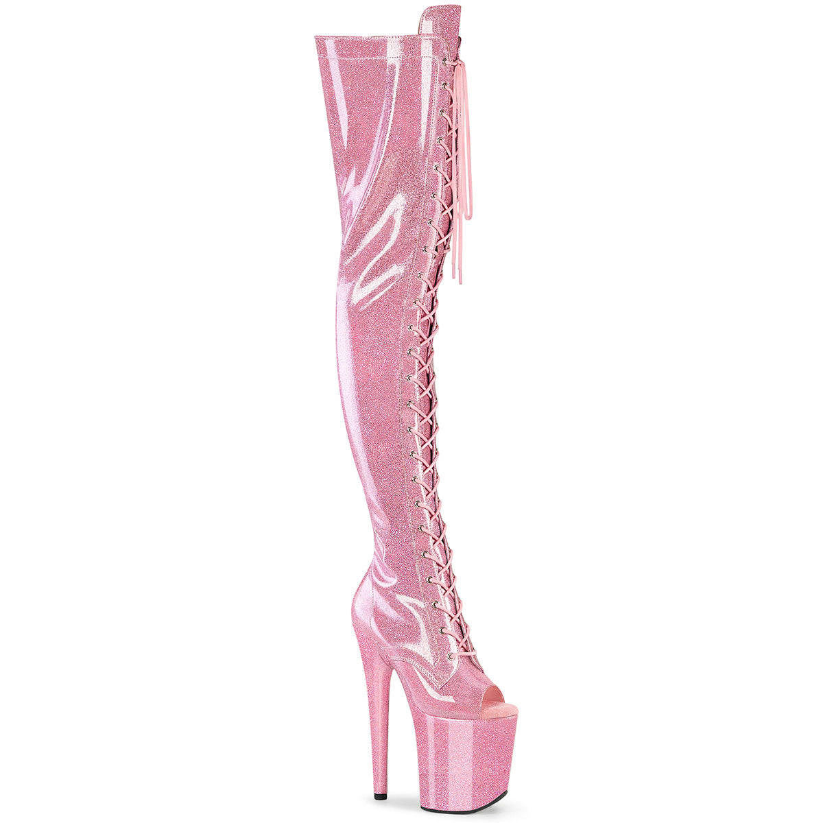 【PLEASER】FLAMINGO-3021GP シューズ B. Pink Glitter Pat/M【取寄】