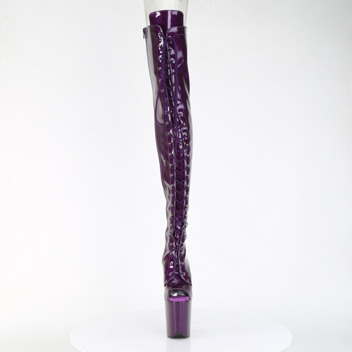 【PLEASER】FLAMINGO-3021GP シューズ Purple Glitter Pat/M【取寄】