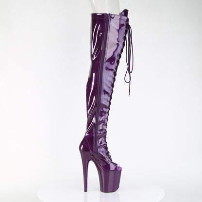 【PLEASER】FLAMINGO-3021GP シューズ Purple Glitter Pat/M【取寄】