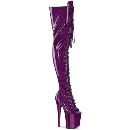 【PLEASER】FLAMINGO-3021GP シューズ Purple Glitter Pat/M【取寄】
