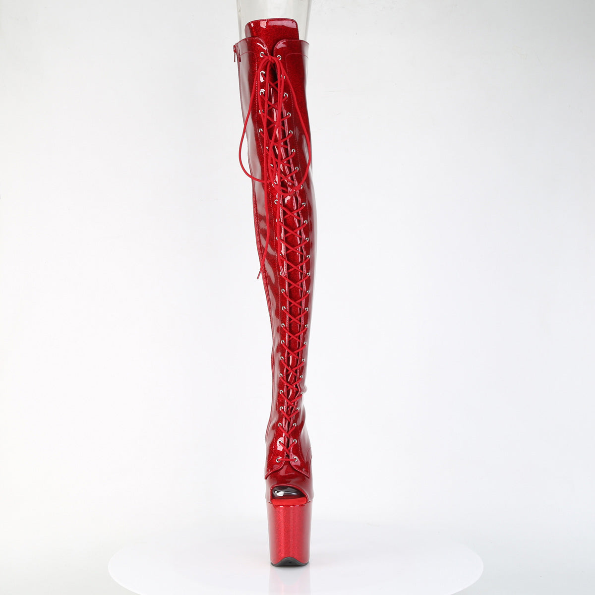 【PLEASER】FLAMINGO-3021GP シューズ Red Glitter Pat/M【取寄】