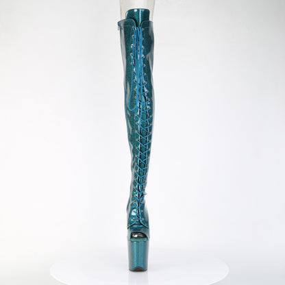 【PLEASER】FLAMINGO-3021GP シューズ Teal Glitter Pat/M【取寄】