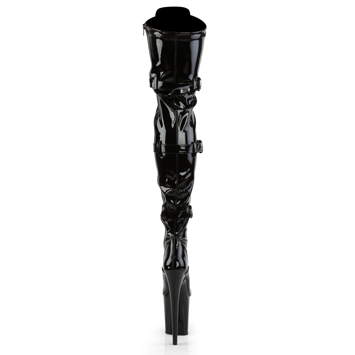 【PLEASER】FLAMINGO-3028 シューズ Blk Str Pat/Blk【取寄】