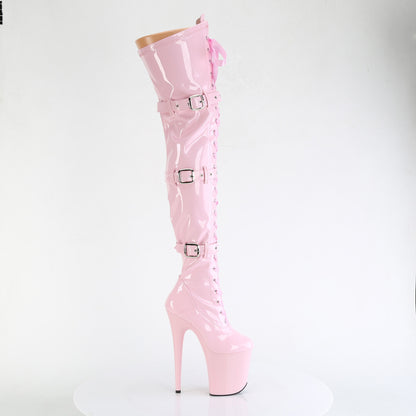 【PLEASER】FLAMINGO-3028 シューズ B. Pink Str. Pat/B. Pink【取寄】