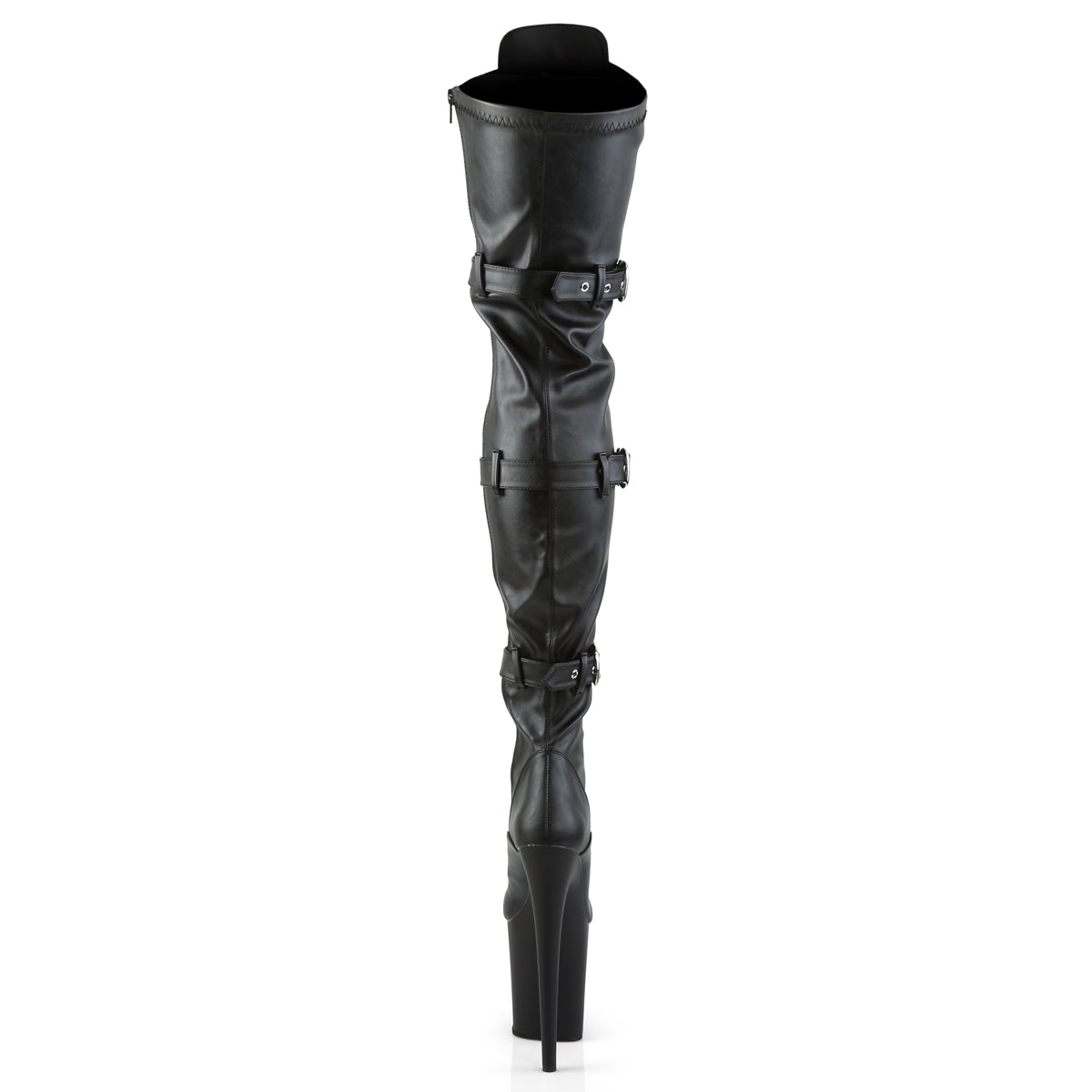 【PLEASER】FLAMINGO-3028 シューズ Blk Str Faux Leather/Blk Matte【取寄】