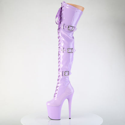 【PLEASER】FLAMINGO-3028 シューズ Lavender Str. Pat/Lavender【取寄】