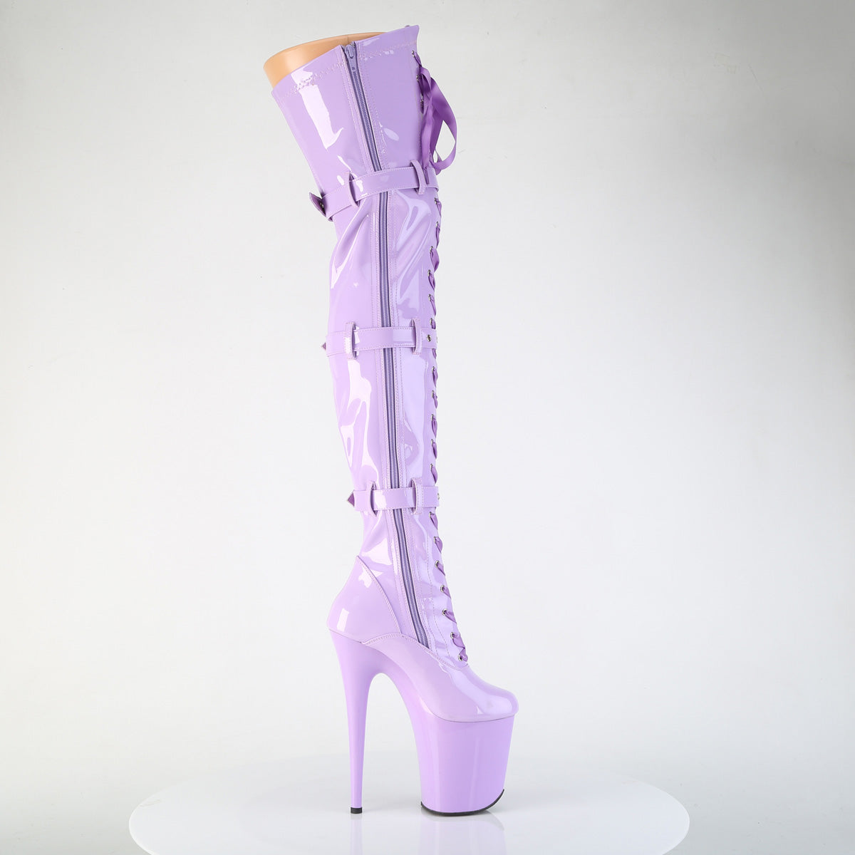 【PLEASER】FLAMINGO-3028 シューズ Lavender Str. Pat/Lavender【取寄】