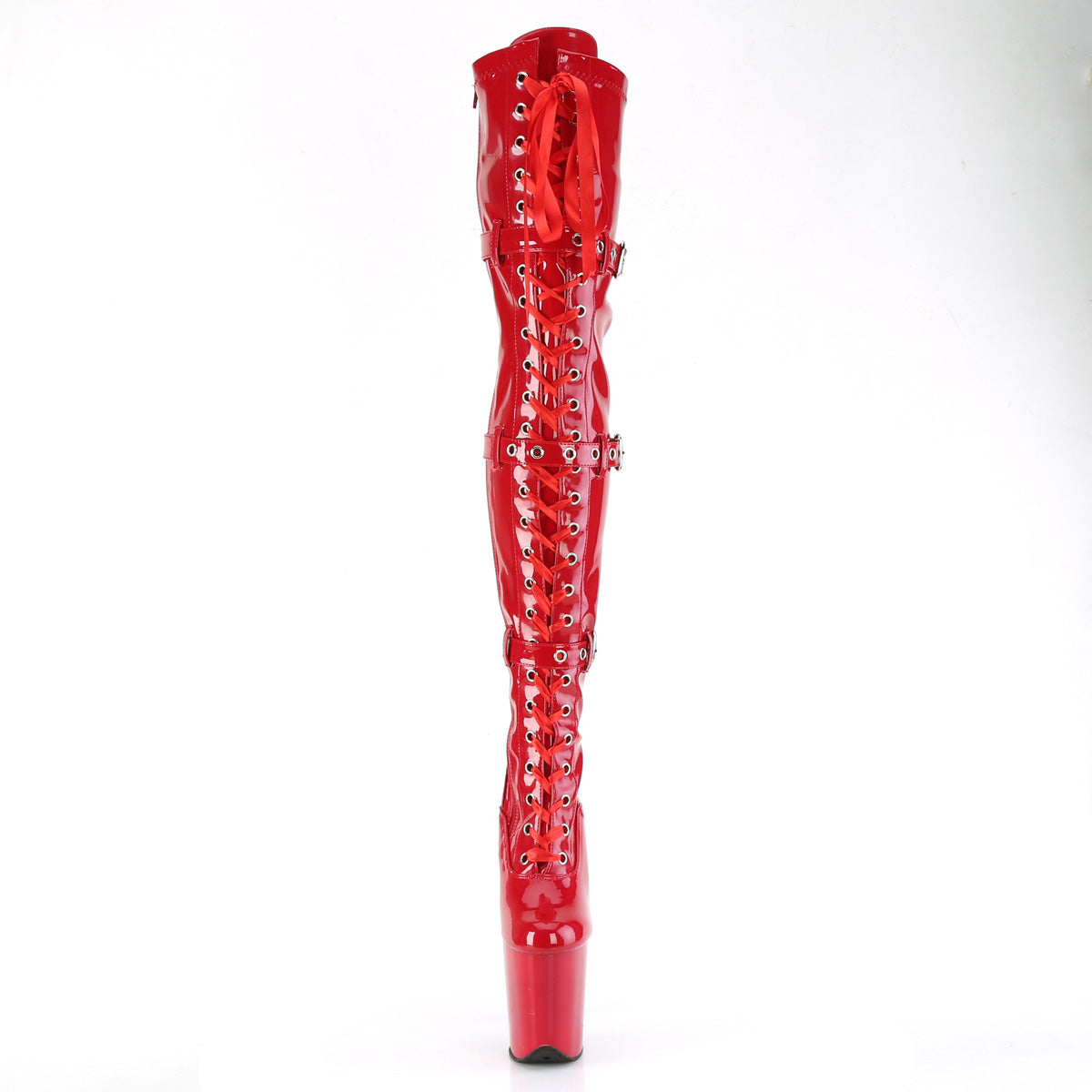 【PLEASER】FLAMINGO-3028 シューズ Red Str. Pat/Red【取寄】