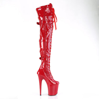 【PLEASER】FLAMINGO-3028 プラットフォームシューズ Red Str. Pat/Red【取寄】