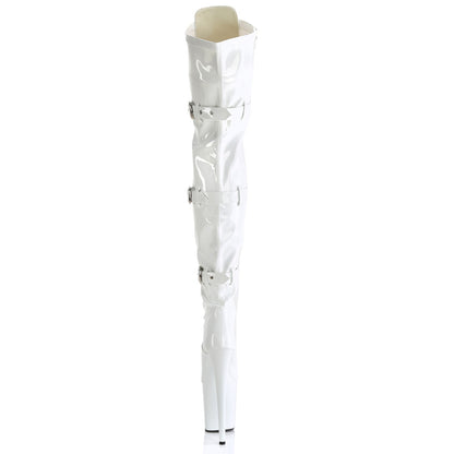 【PLEASER】FLAMINGO-3028 シューズ Wht Str. Pat/Wht【取寄】