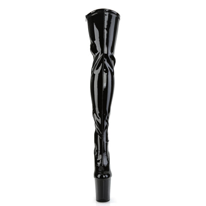 【PLEASER】FLAMINGO-3063 シューズ Blk Str Pat/Blk【取寄】