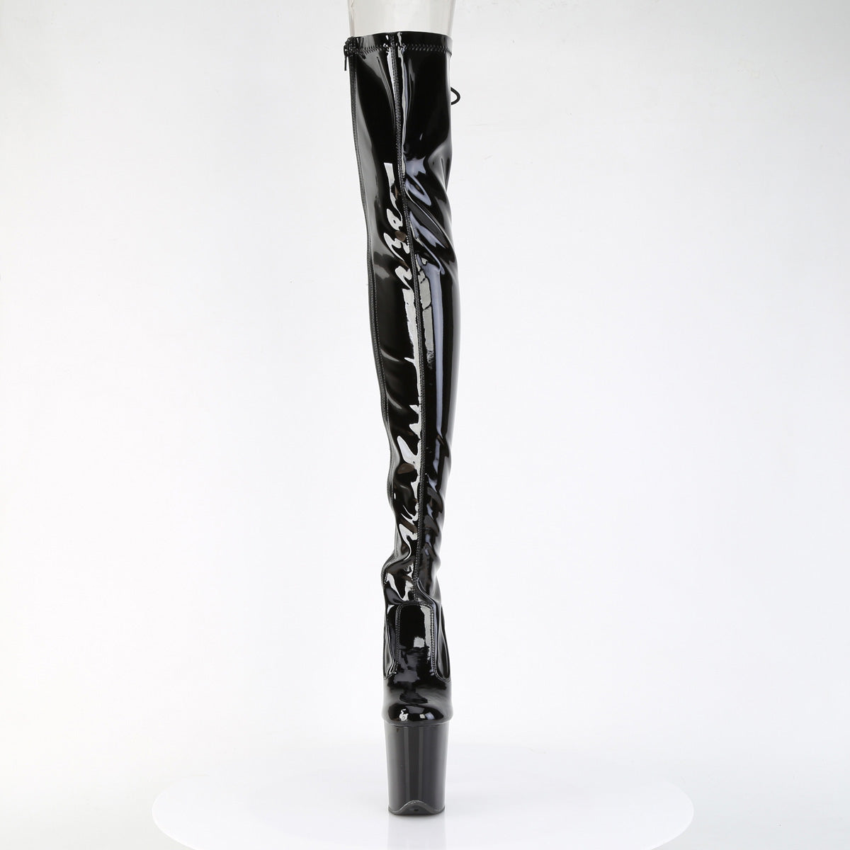 【PLEASER】FLAMINGO-3850 シューズ Blk Str. Pat/Blk【取寄】