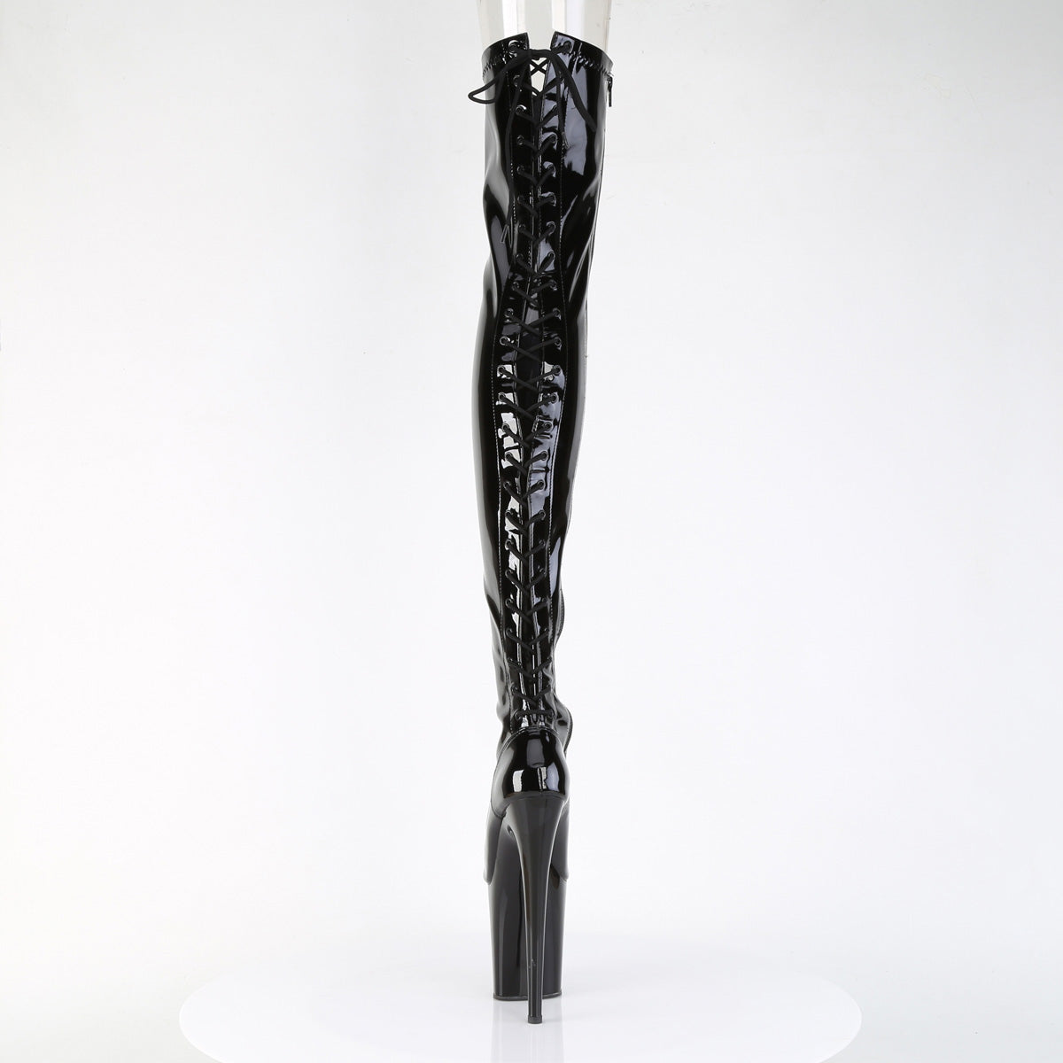 【PLEASER】FLAMINGO-3850 シューズ Blk Str. Pat/Blk【取寄】