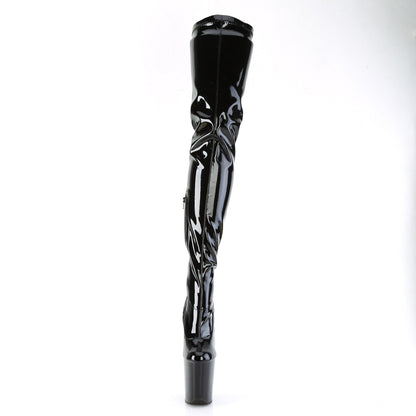 【PLEASER】FLAMINGO-4000 シューズ Blk Str. Pat/Blk【取寄】