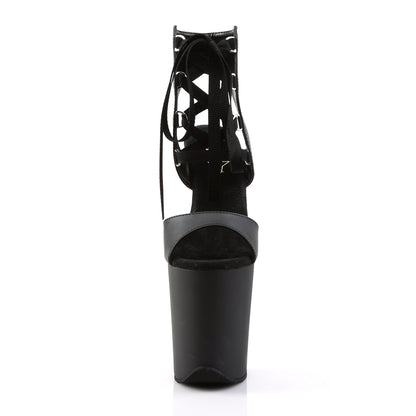 【PLEASER】FLAMINGO-800-14 シューズ Blk Faux Leather/Blk Matte【取寄】
