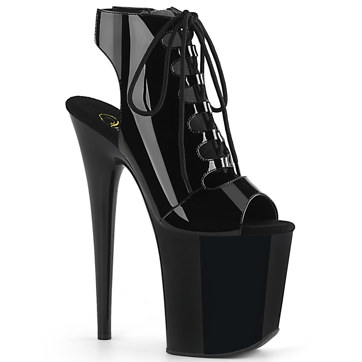 【PLEASER】FLAMINGO-800-20 シューズ Blk Pat/Blk【取寄】