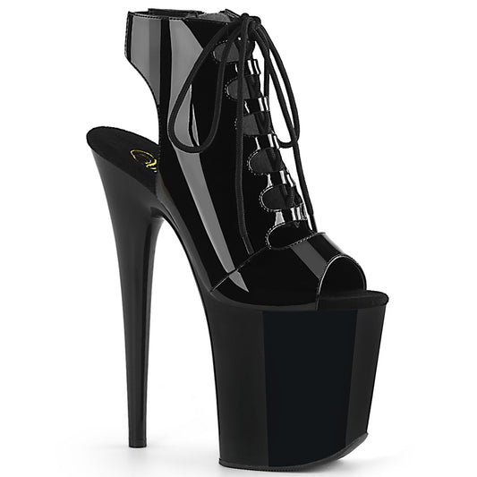 【PLEASER】FLAMINGO-800-20 プラットフォームシューズ Blk Pat/Blk【取寄】