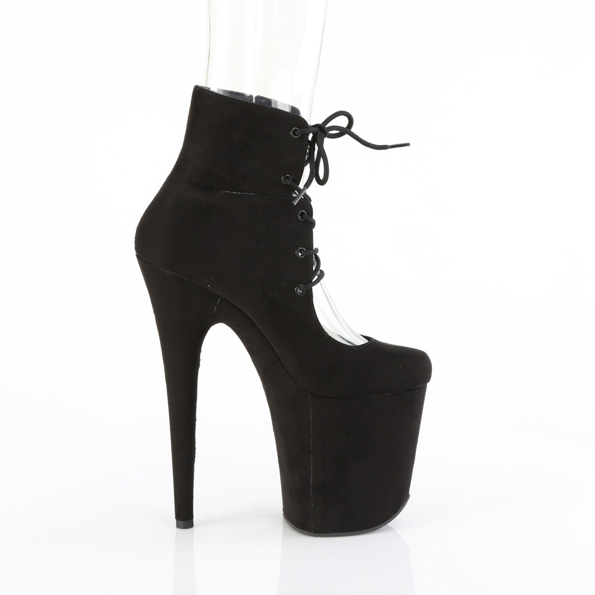 【PLEASER】FLAMINGO-800-22 シューズ Blk Faux Suede/Blk Faux Suede【取寄】