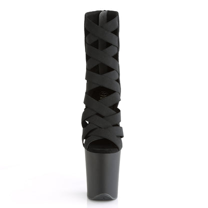 【PLEASER】FLAMINGO-800-24 シューズ Blk Elastic Band-Microfiber/Blk Matte【取寄】