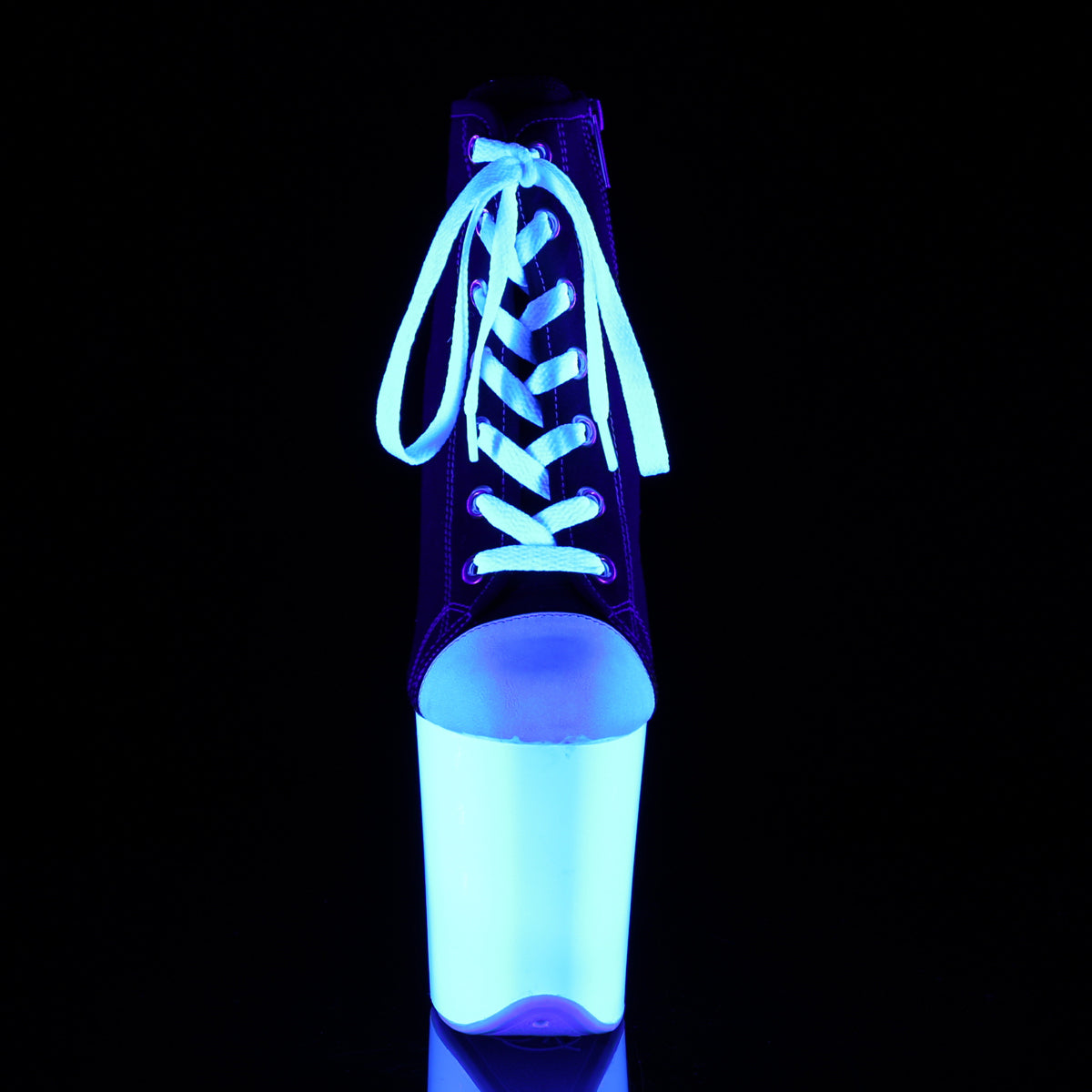 【PLEASER】FLAMINGO-800SK-02 シューズ Blk Canvas/Neon White【取寄】