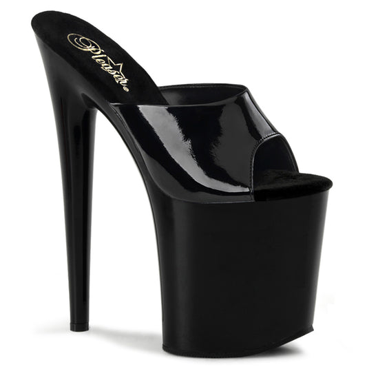 【PLEASER】FLAMINGO-801 プラットフォームシューズ Blk Pat/Blk【取寄】