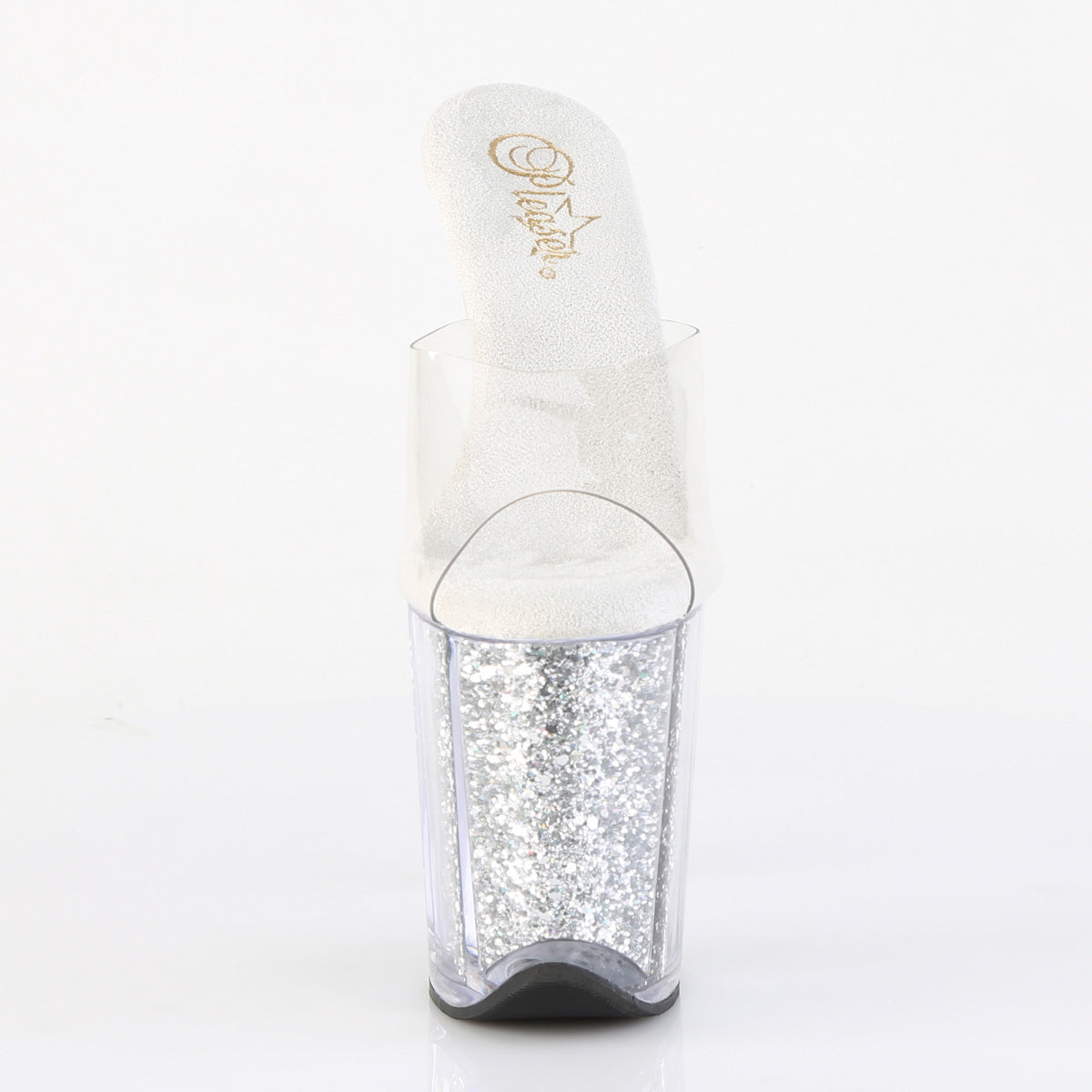 【PLEASER】FLAMINGO-801G シューズ Clr/Slv Multi Glitter【取寄】